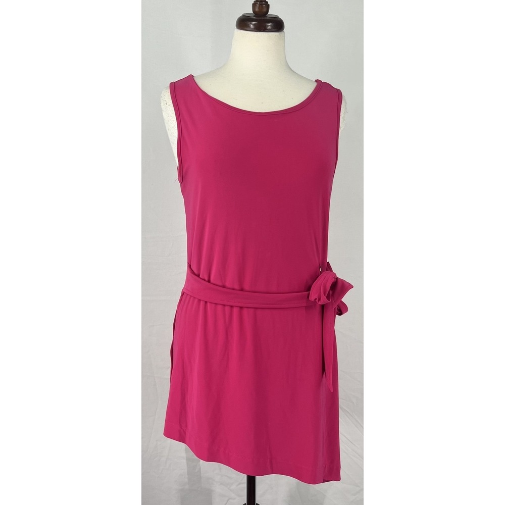 EUC Frank Lyman Design Women Pink Asymmetrical Wrap Dress Keyhole Back Canada 6